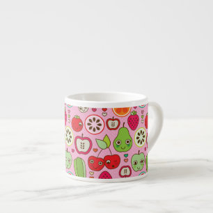 fruit kitchen illustration pattern espresso cup