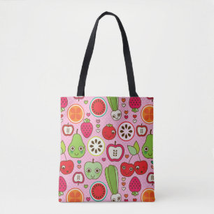 fruit kitchen illustration pattern tote bag