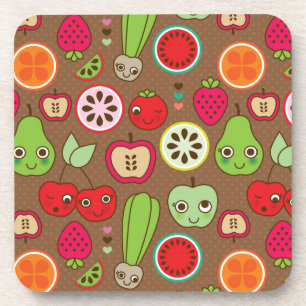 Fruit Kitchen Pattern Coaster