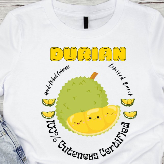 Fruit Label Hand-picked Durian  T-Shirt (Creator Uploaded)