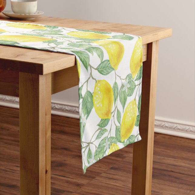 Fruit Lemons Short Table Runner (In Situ)