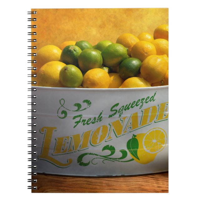 Fruit - Lemons - When life gives you lemons Spiral Notebook (Front)