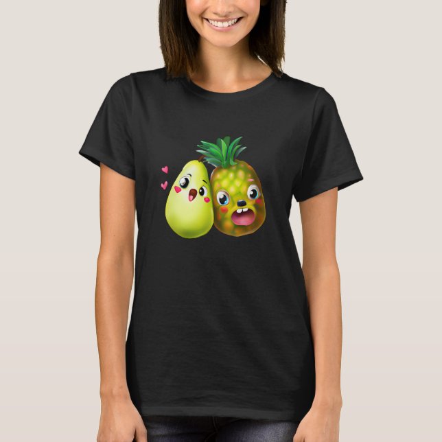 Fruit Love Pear and Pineapple T-Shirt (Front)