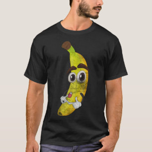 Fruit Lover Kawaii Cute Cartoon Banana Healthy Foo T-Shirt