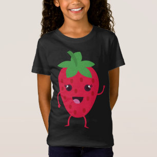Fruit Lover Strawberry Kawaii Japanese Anime Aesth T-Shirt