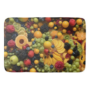 Fruit Lovers Delight Colorful Platter,  Bath Mat