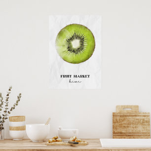 Fruit Market Kiwi Poster
