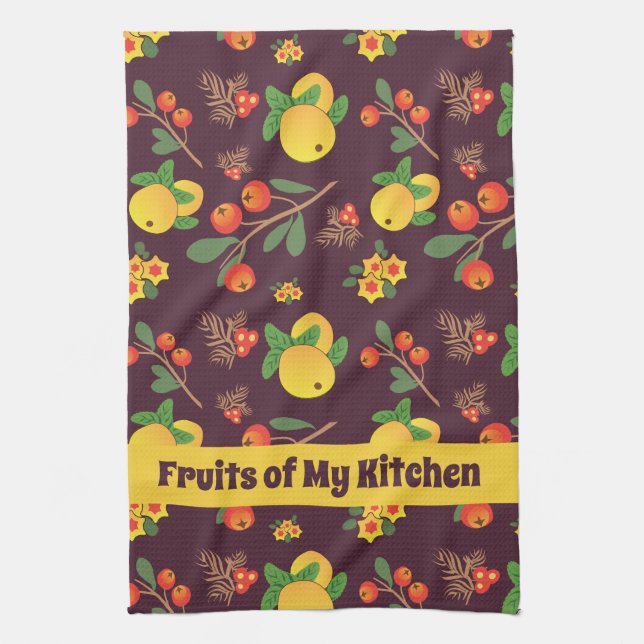 Fruit Motif Kitchen Towels (Vertical)