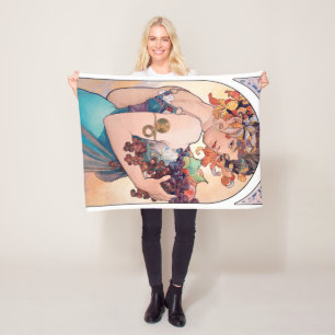 Fruit, Mucha Fleece Blanket