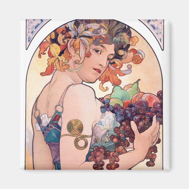 Fruit, Mucha Magnet (Front)