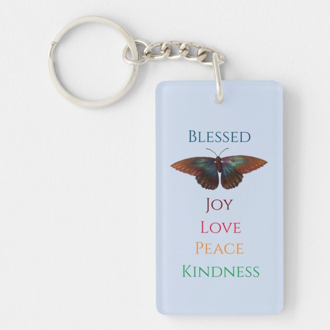 Fruit of Spirit Butterfly  Key Ring (Front)