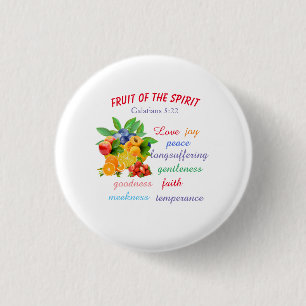Fruit of the Spirit 3 Cm Round Badge