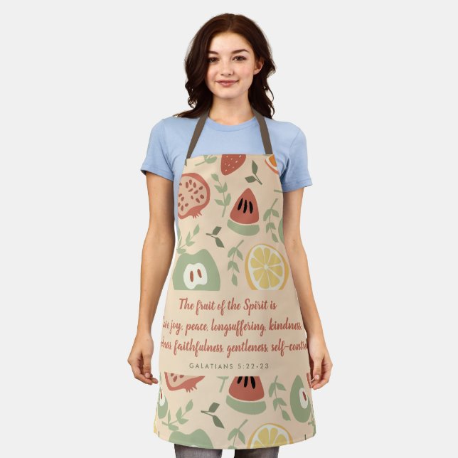 Fruit of the Spirit Abstract Scripture Apron (Worn)