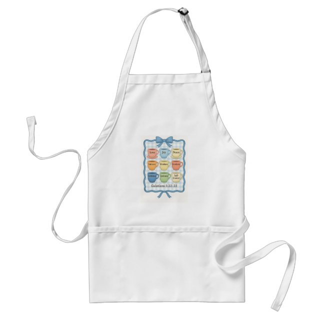 Fruit of the Spirit blue Standard Apron (Front)