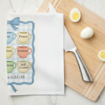 Fruit of the Spirit blue Tea Towel<br><div class="desc">Kitchen towel with beautiful blue gingham pattern with coffee cups naming the fruit of the Spirit. Great reminder while you wash your dishes and prepare your meals. Fun to decorate your kitchen and have on hand or,  give as a gift for a birthday or house warming.</div>