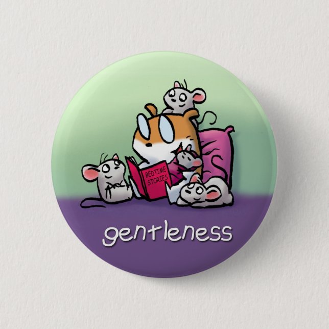 Fruit of the Spirit Button Badge (Gentleness) (Front)
