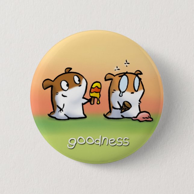Fruit of the Spirit Button Badge (Goodness) (Front)