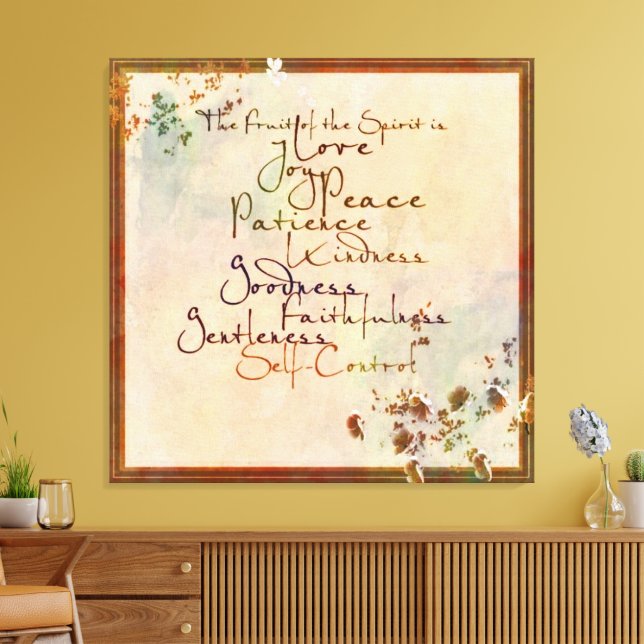 Fruit of the Spirit Canvas Print (Insitu(LivingRoom))