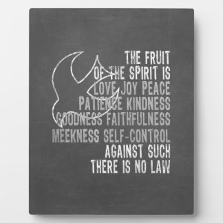 Fruit of the Spirit Chalkboard Look with Dove Plaque