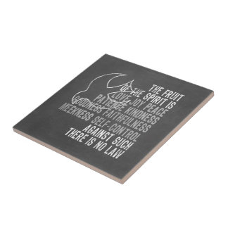 Fruit of the Spirit Chalkboard Look with Dove Tile