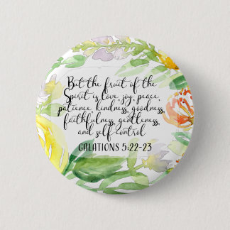 Fruit of the spirit | Christian Art 6 Cm Round Badge