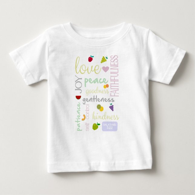 fruit of the spirit christian baby T-Shirt (Front)