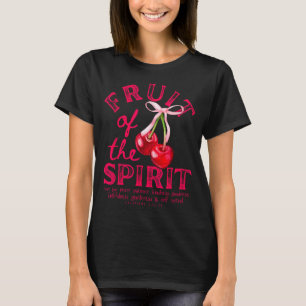 Fruit Of The Spirit Christian Coquette Pink Bow Ch T-Shirt