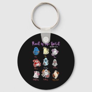 Fruit Of The Spirit Christian Religious Halloween Key Ring