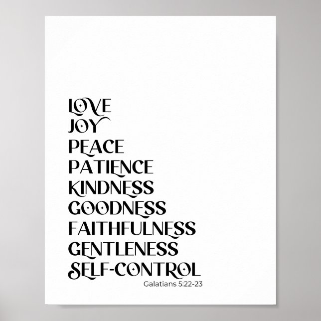 Fruit of the Spirit Christian Wall Decor (Front)