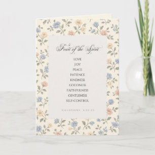 Fruit of the Spirit Galatians 5:22–23 Bible Verse  Card