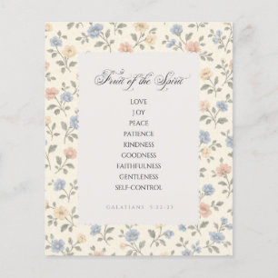 Fruit of the Spirit Galatians 5:22–23 Bible Verse  Flyer