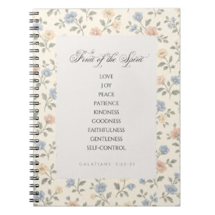 Fruit of the Spirit Galatians 5:22–23 Bible Verse Notebook