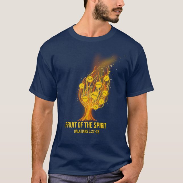 Fruit of the Spirit - Galatians 5:22-23 T-Shirt (Front)