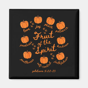 Fruit Of The Spirit Galatians 5-22 Pumpkin Autumn  Magnet