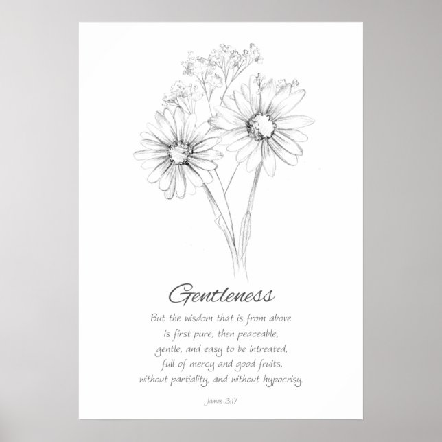 Fruit of the Spirit James 3:17 Bible Scripture  Poster (Front)