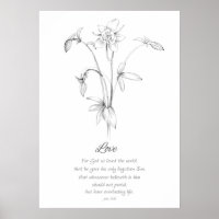 Fruit of the Spirit John 3:16 Love Scripture Bible