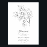 Fruit of the Spirit Patience Galatians 5 22  Poster<br><div class="desc">Inspired by the Fruit of the Spirit from the Bible book of Galatians 5:22-23. This poster features Patience and a related scripture from the book of Romans 15:5 and decorated with forsythia flowers hand drawn with pencil. When we honour the Fruit of the Spirit, it shows the Holy Spirit is...</div>