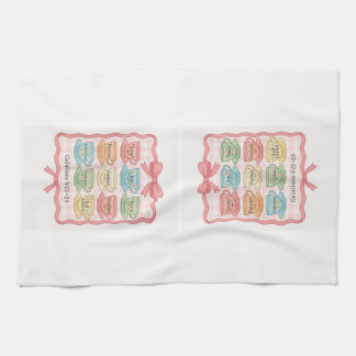 Fruit of the Spirit pink Tea Towel