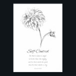 Fruit of the Spirit Self Control Bible Scripture  Poster<br><div class="desc">Inspired by the Fruit of the Spirit from the Bible book of Galatians 5:22-23. This poster features Self-Control and a related scripture from the book of Proverbs 16:32 and decorated with dahlia flowers hand drawn with pencil. When we honour the Fruit of the Spirit, it shows the Holy Spirit is...</div>