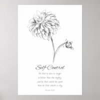 Fruit of the Spirit Self Control Bible Scripture 