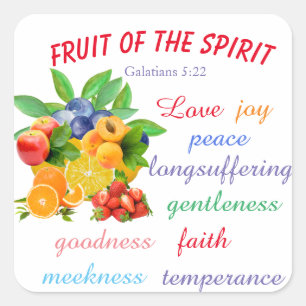 Fruit of the Spirit    Square Sticker
