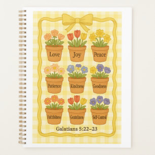 Fruit of the Spirit yellow flower pots Planner