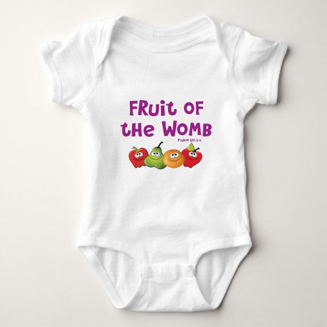 Fruit of the Womb Baby Bodysuit (Front)