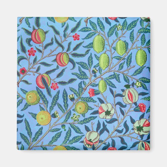 Fruit or Pomegranate by William Morris  Magnet (Front)