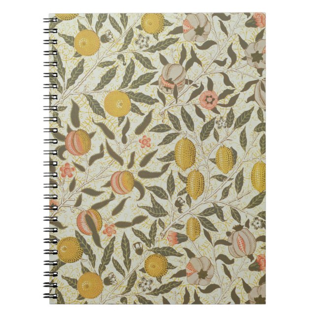 Fruit or Pomegranate wallpaper design Spiral Notebook (Front)