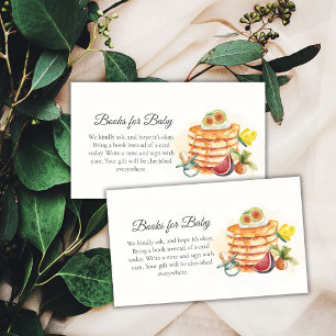 Fruit Pancake Pacifier Brunch Books Baby Shower Enclosure Card