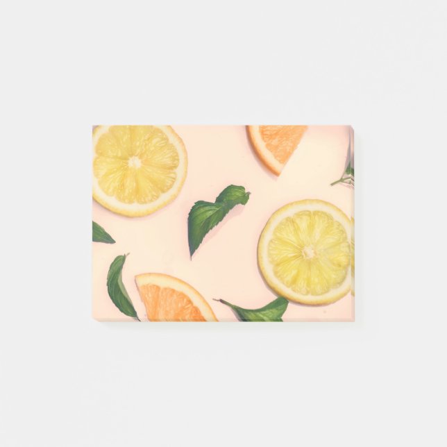 Fruit pastel pattern post-it notes (Front)