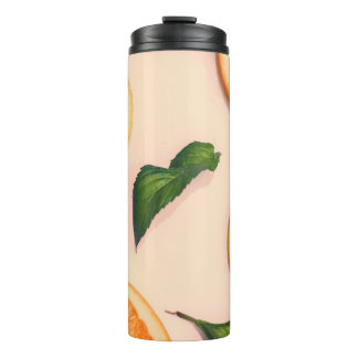 Fruit pastel pattern thermal tumbler