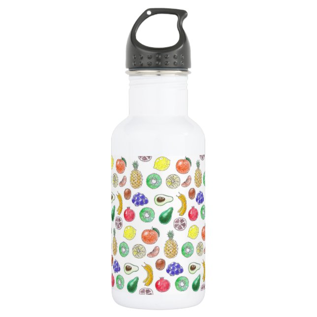 Fruit pattern 532 ml water bottle (Front)
