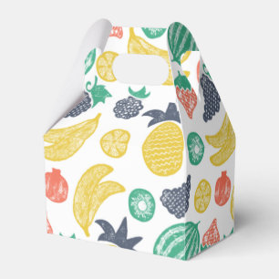 Fruit Pattern All-Over Print Favour Box